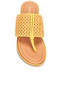 view 4 of 5 Florence Sandal in Yellow Raffia