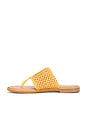 view 5 of 5 Florence Sandal in Yellow Raffia