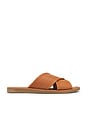 view 1 of 5 Courage Sandal in Tan Leather