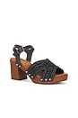 view 2 of 5 Ravenna Sandal in Black Raffia