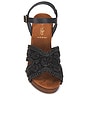 view 4 of 5 Ravenna Sandal in Black Raffia
