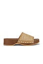 view 1 of 5 Fantasy Raffia Sandal in Tan Raffia