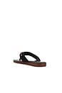 view 3 of 5 Top Of The World Sandal in Black Suede