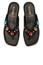 view 4 of 5 Top Of The World Sandal in Black Suede
