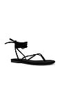 view 2 of 5 Wander The World Sandal in Black Suede