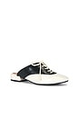view 2 of 5 Wendy Darling Slide in Off White & Black Faux Leather