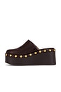 view 5 of 5 Just This Once Clog in Chocolate Faux Leather