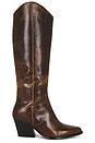 view 1 of 5 Begging You Boot in Brown Distressed Leather