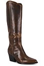 view 2 of 5 Begging You Boot in Brown Distressed Leather