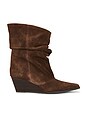 view 1 of 5 The Getty Boot in Dark Brown Suede