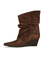 view 6 of 5 The Getty Boot in Dark Brown Suede