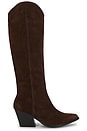 view 1 of 5 Begging You Boot in Dark Brown Suede