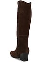 view 4 of 5 Begging You Boot in Dark Brown Suede