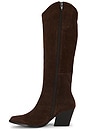 view 6 of 5 Begging You Boot in Dark Brown Suede