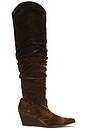 view 1 of 6 Westlake Distressed Denim Boot in Brown