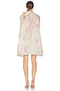 view 4 of 4 Printed Bow Mini Dress in Cream