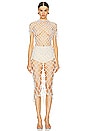 view 2 of 5 Crochet Beaded Sheer Maxi Dress in White