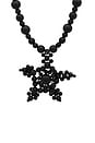 view 2 of 2 Beaded Star Necklace in Black