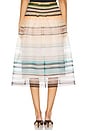 view 4 of 6 Striped Smocked Maxi Skirt in Green