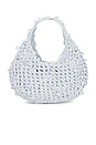 view 2 of 4 Crochet Beaded Handbag in Grey