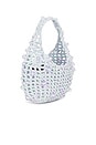 view 3 of 4 Crochet Beaded Handbag in Grey