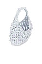 view 4 of 4 Crochet Beaded Handbag in Grey