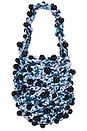 view 2 of 4 Crochet Beaded Mini Bag in Blue
