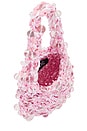view 4 of 4 Crochet Beaded Mini Bag in Pink