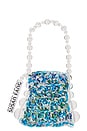 view 1 of 5 Beaded Crochet Bag in Blue