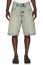 view 1 of 4 Super Wide Denim Short in Light Vintage Dust