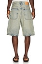 view 2 of 4 Super Wide Denim Short in Light Vintage Dust