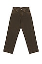 view 5 of 5 PANTALONES DE MEZCLILLA WIDE TWIST in Overdyed Black Khaki