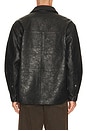 view 2 of 4 CHAQUETA TIPO CAMISA CRINKLE in Black