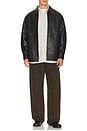 view 3 of 4 CHAQUETA TIPO CAMISA CRINKLE in Black