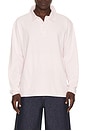 view 1 of 4 Heavy Jersey Rugby Polo in Pink