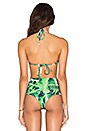 view 3 of 4 Hanalei Bikini Top in Banana Leaf