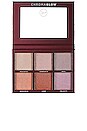 view 1 of 3 PALETTE HIGHLIGHTER CHROMA GLOW SHIMMER + HIGHLIGHT PALETTE in 