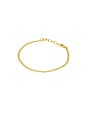 view 1 of 2 BRAZALETE DE CADENA FLAT CUBAN in Gold