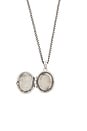 view 3 of 4 Pergola Locket Necklace in Silver