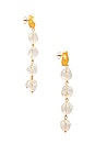 view 2 of 3 Lucite Mini Drop Earrings in Gold