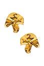 view 1 of 3 Delphinium Earrings in Gold