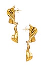 view 2 of 3 The Fold Earrings in Gold