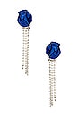 view 1 of 3 Georgia Crystal Earrings in Cobalt