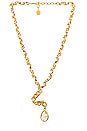 view 1 of 3 Warp Chain Pendant Necklace in Gold
