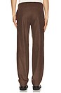 view 4 of 5 Straight Drawstring Trousers in Mocha