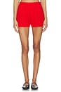 view 1 of 6 Pointelle Shorts in Tomato