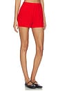 view 2 of 6 Pointelle Shorts in Tomato