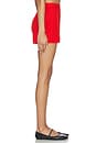 view 3 of 6 Pointelle Shorts in Tomato
