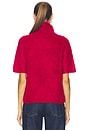view 3 of 4 Brushed Short Sleeve Turtleneck in Dahlia