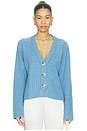 view 1 of 4 V-neck Cardigan in Azure